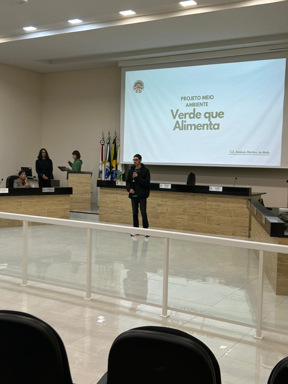 Apresentação na câmara de vereadores
